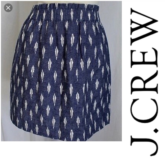 J. Crew Dresses & Skirts - Linen Ikat Sidewalk skirt